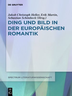 cover image of Ding und Bild in der europäischen Romantik